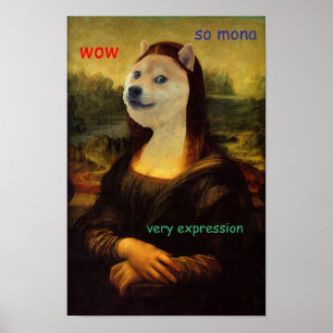 Poster Mona Lisa Artistic Doge