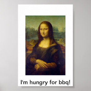 Poster Mona Lisa Bbq