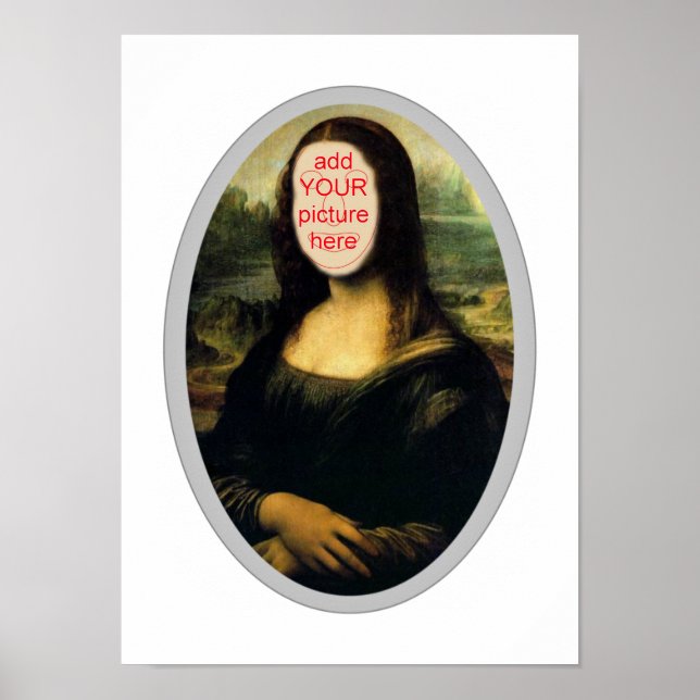 Poster Mona Lisa Carnival Cutout (Devant)