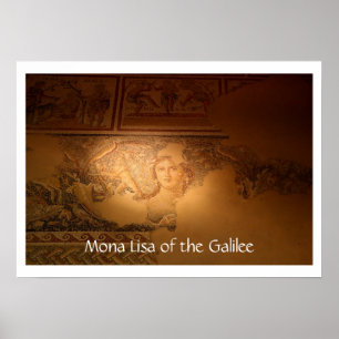 Poster "Mona Lisa de la Galilée", Sepphoris, Israël