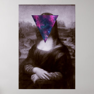 Poster Mona lisa hipster.