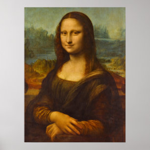 Poster Mona Lisa, La Joconde par Leonardo da Vinci