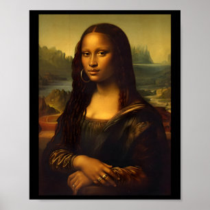 Poster Mona Lisa noire Histoire noire américaine Mon