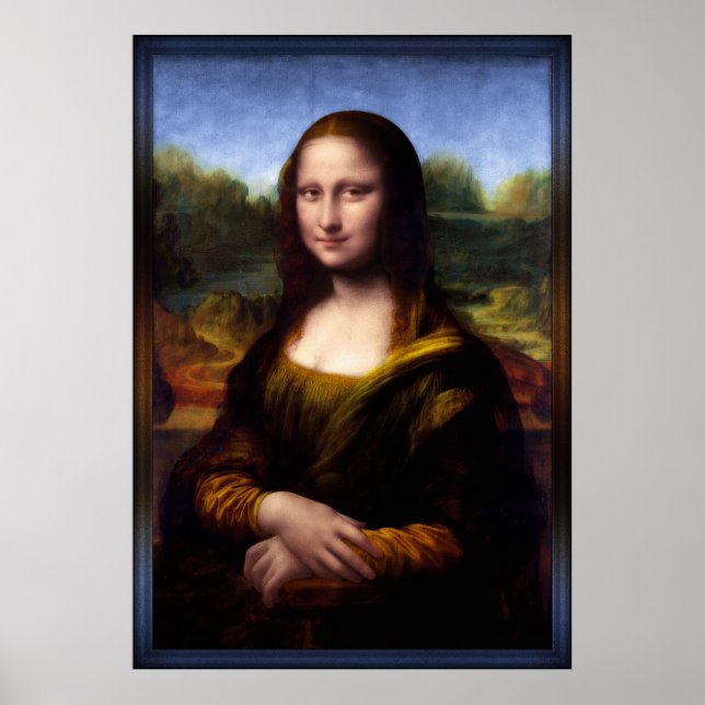 Poster Mona Lisa (Portrait de Lisa Gherardini) (Devant)