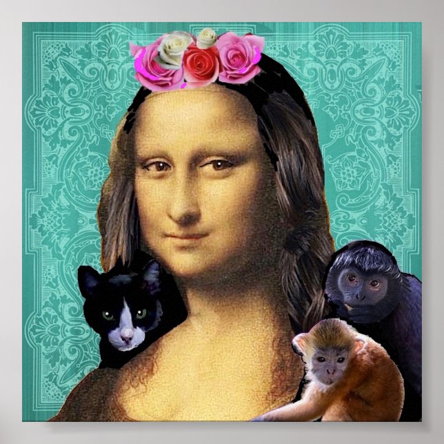 Poster Mona Lisa Portrait parodique (Devant)