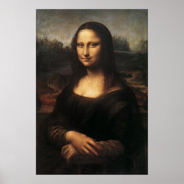 Poster Mona Lisa sur toile (Devant)