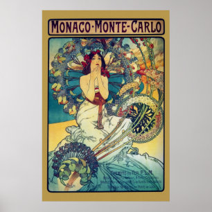 Poster Monaco Monte-Carlo (Or)