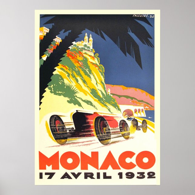 Poster Monaco Racing (Devant)