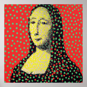 Poster Monalisa Pop Dot Art