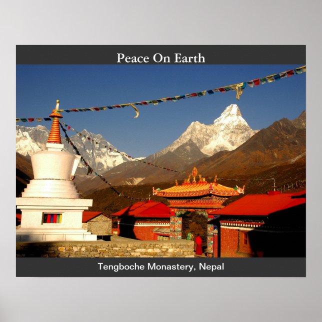 Poster Monastère de Tengboche, Népal (Devant)