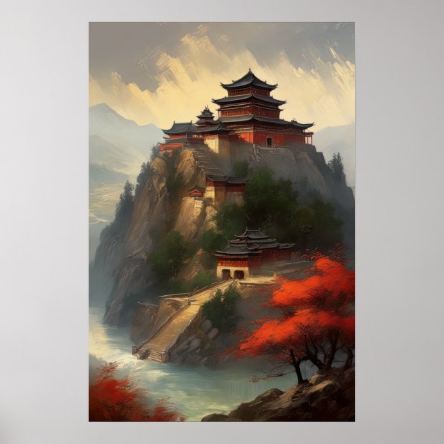 Poster Monastère sur Rocky Heights (Devant)