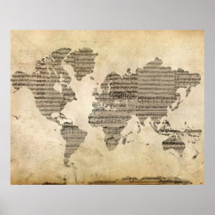 Poster Monde de la musique