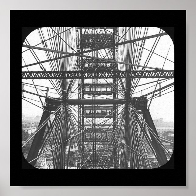 Poster Monde de l'affiche sur la grande roue Ferris 1893 (Devant)