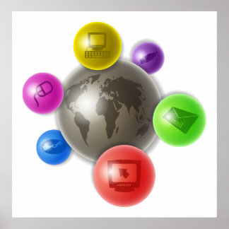 Poster Monde de l'informatique