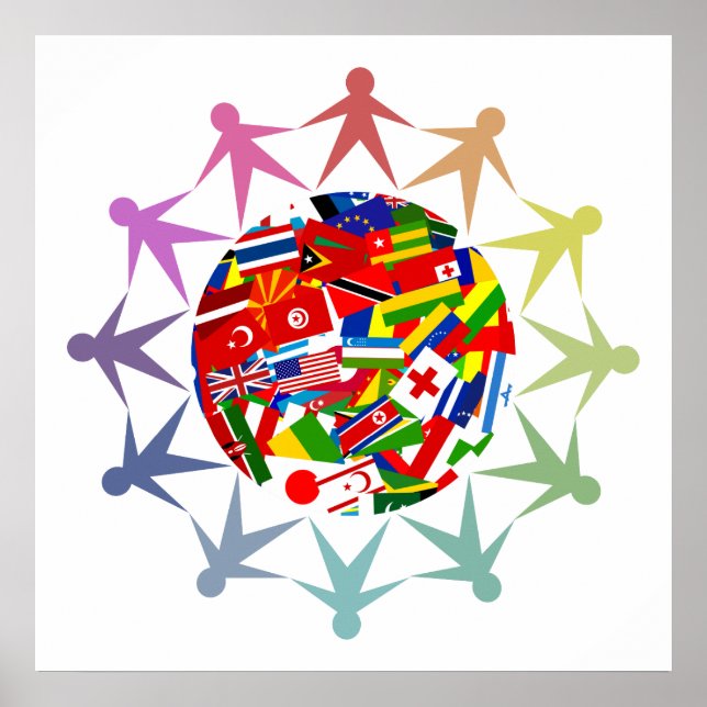 Poster Monde diversifié (Devant)