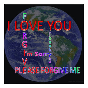 Poster Monde Ho'oponopono