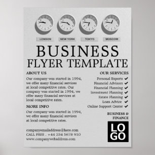 Poster Monde Horloges, affaires et finance Publicité