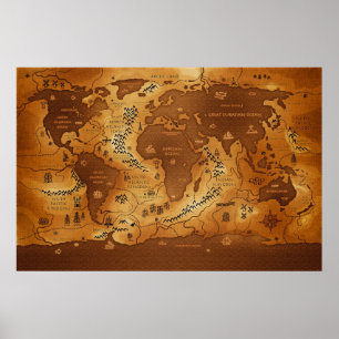 Poster Monde inversé