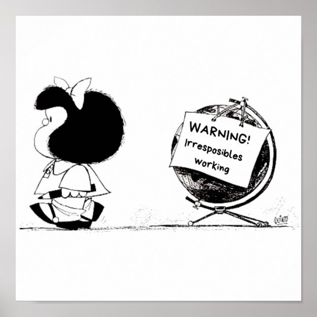 Poster Monde Mafalda (Devant)