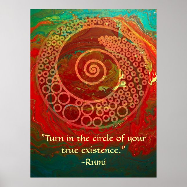 Poster Mondes de Wonder-Rumi et d'art poétique (Devant)
