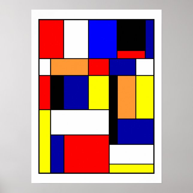Poster Mondrian #1 (Devant)