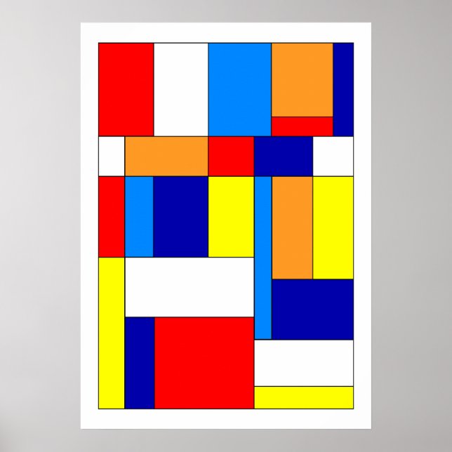 Poster Mondrian #8 (Devant)