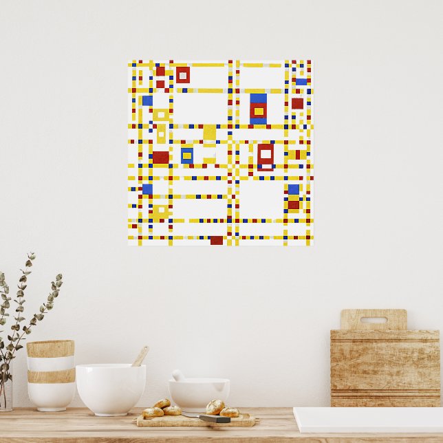 Poster Mondrian - Broadway Boogie Woogie (Cuisine)