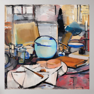 Poster Mondrian - Nature morte avec pot de gingembre 1,