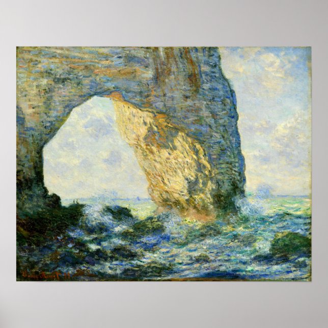 Poster Monet - Arc Rocheux De Manneport À L'Ouest D'Etret (Devant)