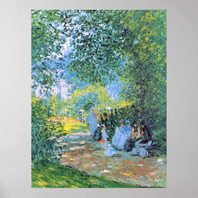 Poster Monet - Au Parc Monceau, (Devant)