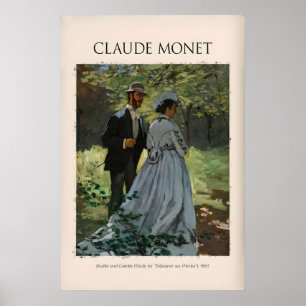 Poster Monet Bazille et Camille Déjeuner sur l'Herbe
