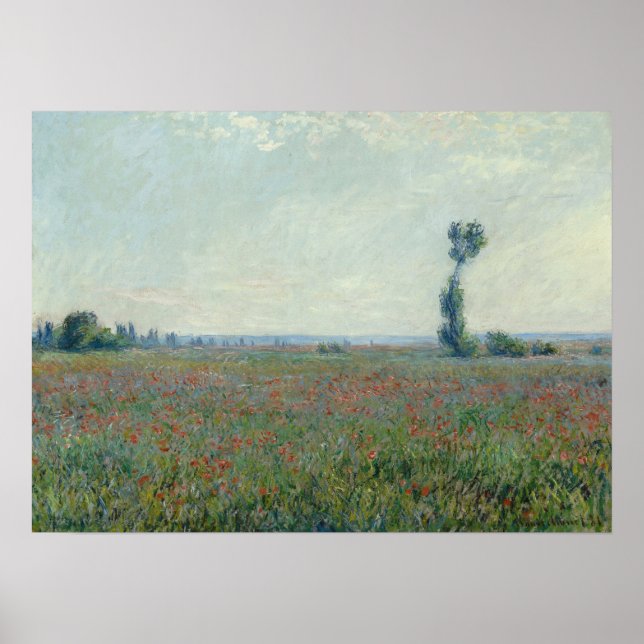 Poster Monet - Champ de pavot (Devant)