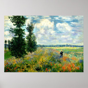 Poster Monet - Champ de pavot, Argenteuil