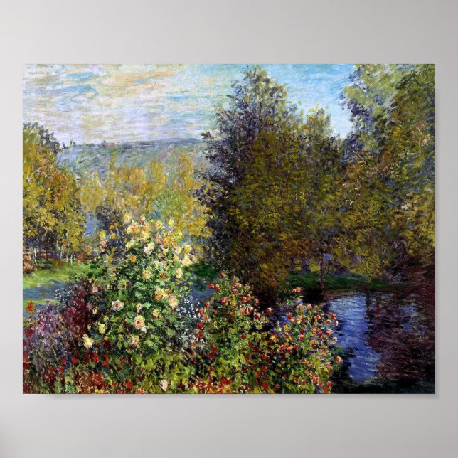 Poster Monet Claude Coin du Jardin à Montgeron (Devant)