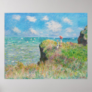 Poster Monet Cliff Walk at Pourville