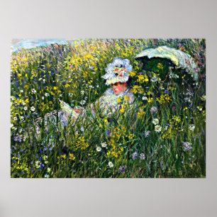 Poster Monet - Dans le pré