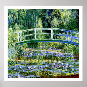 Poster Monet - étang de nénuphar et pont japonais