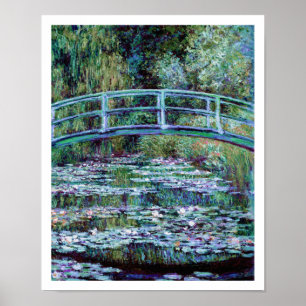 Poster Monet - Etang Lily et pont japonais