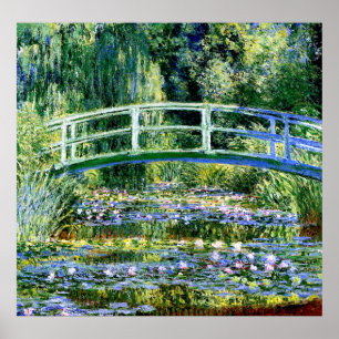 Poster Monet - Etang Lily et pont japonais