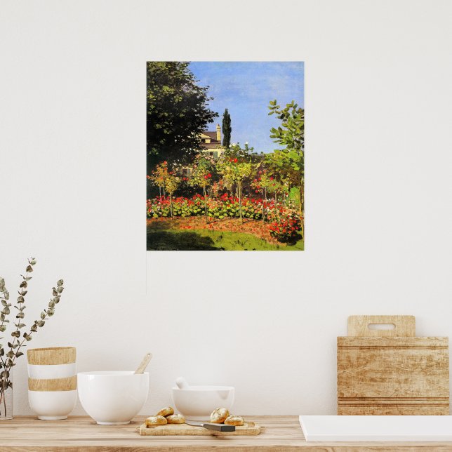 Poster Monet - Garden in Bloom (Cuisine)