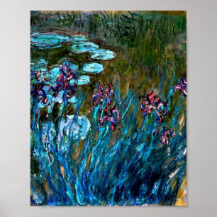 Poster Monet - Irises et Lys d'Eau