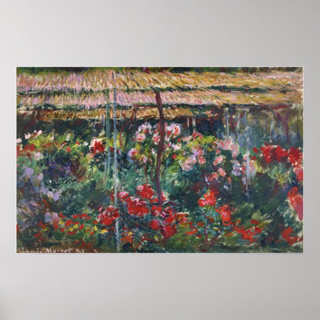 Poster Monet - Jardin de Peony (Devant)