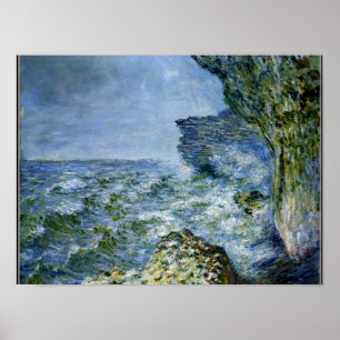 Poster Monet - La Mer à Fécamp, oeuvre d'impressionnisme