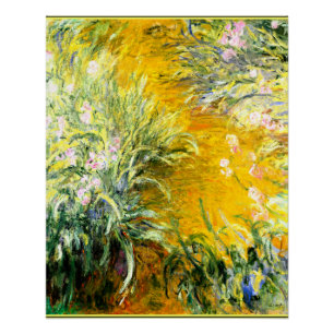 Poster Monet - Le Chemin à travers les Irises,