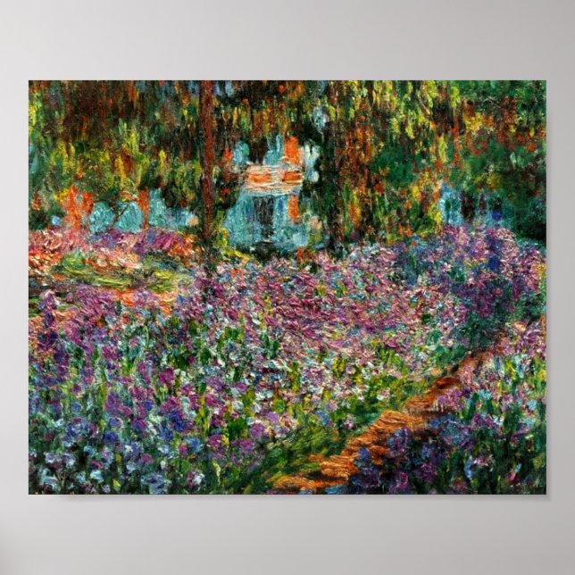 Poster Monet Le jardin de l'artiste à Giverny (Devant)