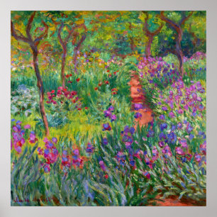 Poster Monet "Le jardin d'Iris à Giverny"
