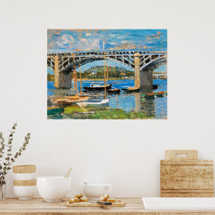 Poster Monet - Le Pont sur la Seine,