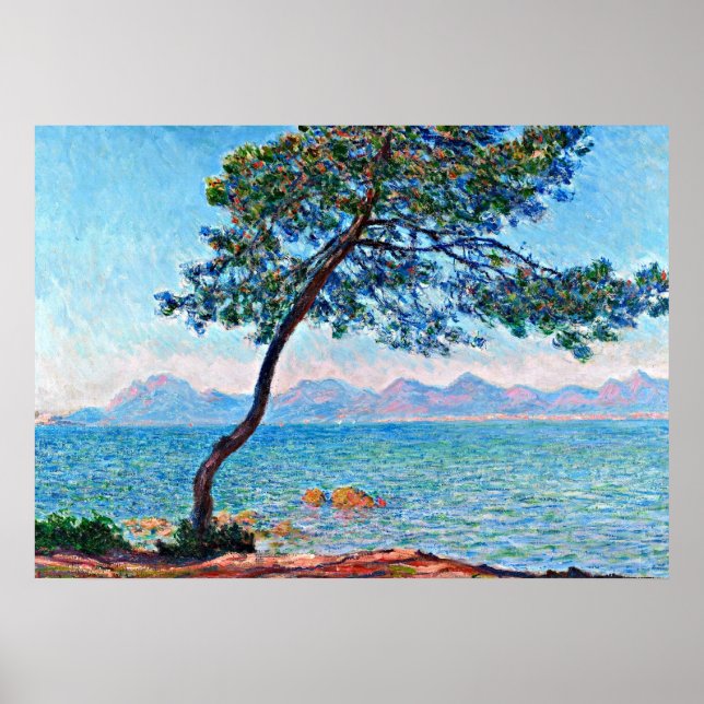 Poster Monet - Les montagnes de l'Esterel (Devant)