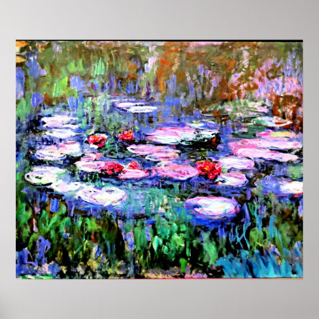 Poster Monet - Los Nenufares (nénuphars) (Devant)