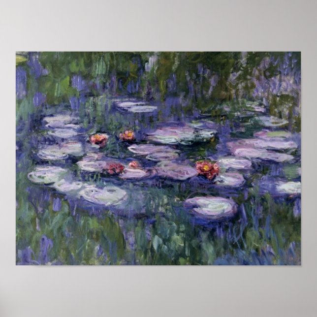 Poster Monet - Nymphéas, Nymphéas (Devant)